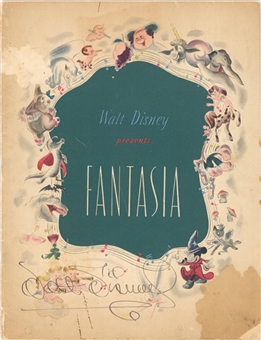 Walt Disney Signed Fantasia Program - Very Rare (JSA)